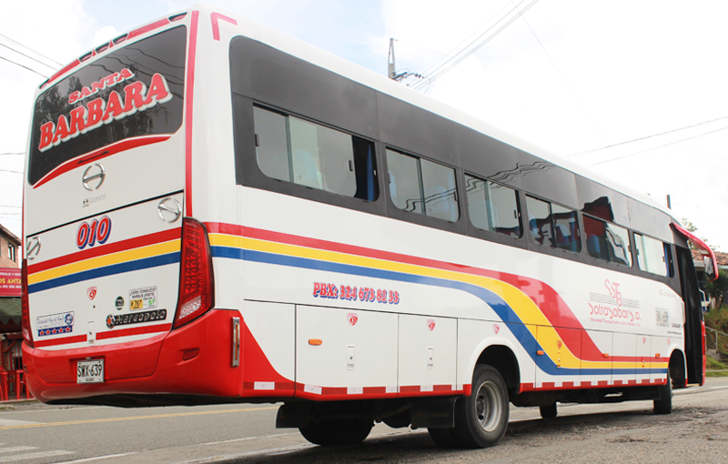 Bus perteneciente a la empresa Sotrasabar